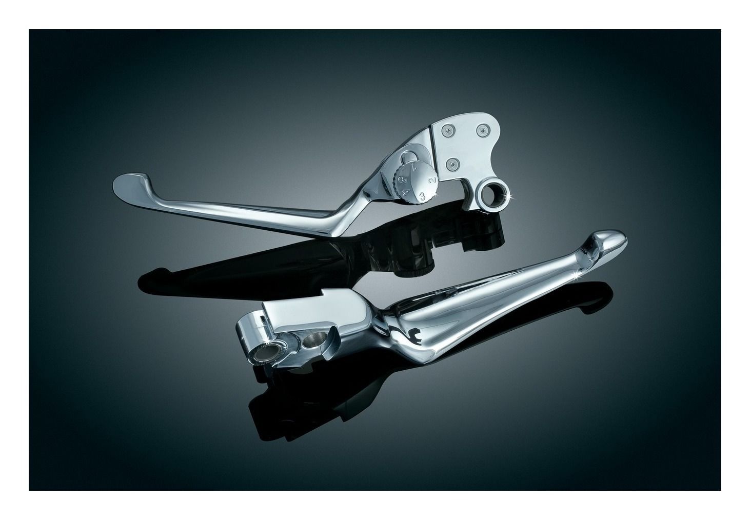 Kuryakyn Boss Blades Brake And Adjustable Clutch Lever For Harley
