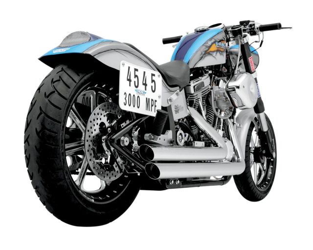 Python Staggered Duals Exhaust For Harley Softail 19862011 RevZilla