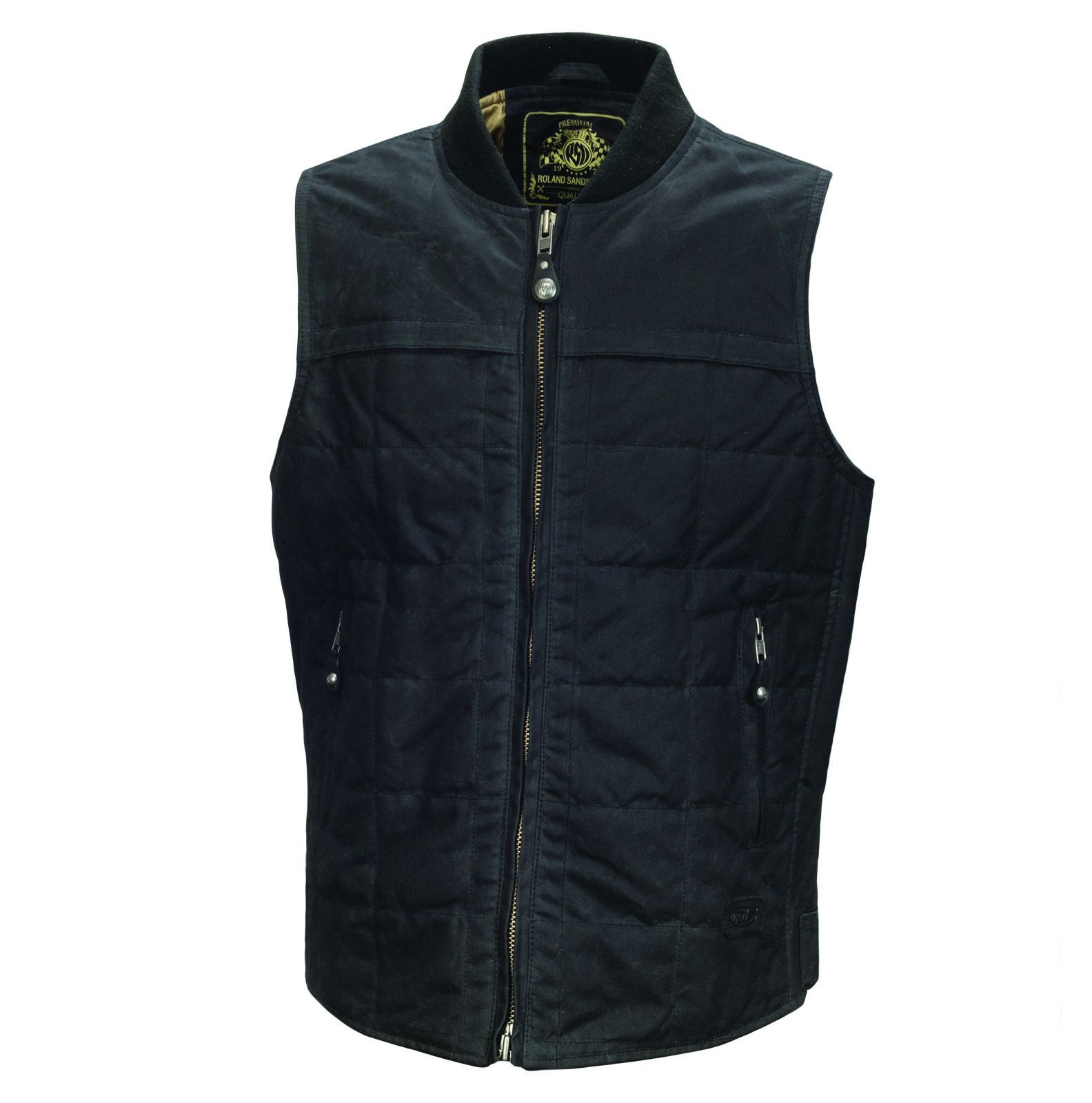 Veste Moto Roland Sands Design En Coton Ciré – Taille M, Marron, Occasion, 6 Poches, Toutes Saisons