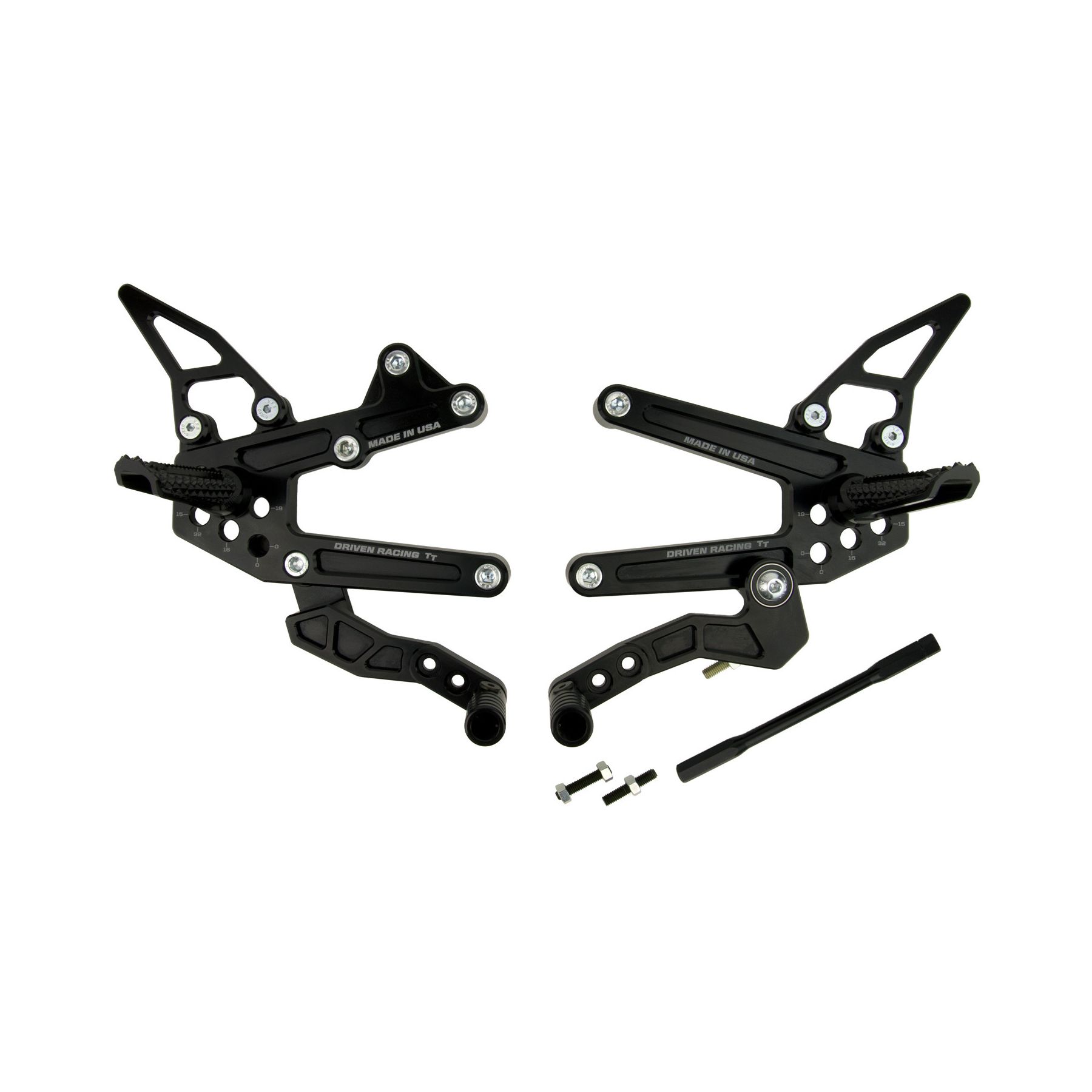 Driven Racing TT Rearsets Kawasaki ZX6R / ZX636 2005-2012