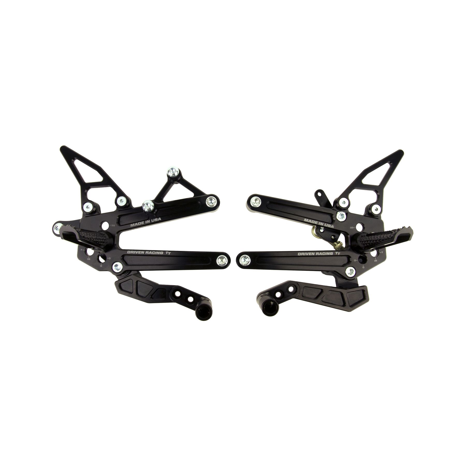 Driven Racing TT Rearsets Triumph 675 / R / Street Triple / R 2013-201