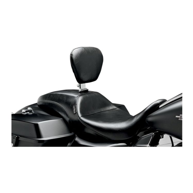 Le Pera Outcast Seat For Harley Touring 2008-2025 Smooth W/ Driver Backrest Solo
