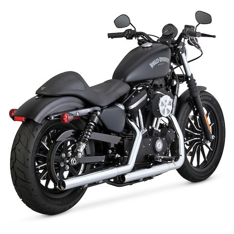 Vance & Hines 2 1/2" Straightshots HS Slip-On Mufflers For Harley