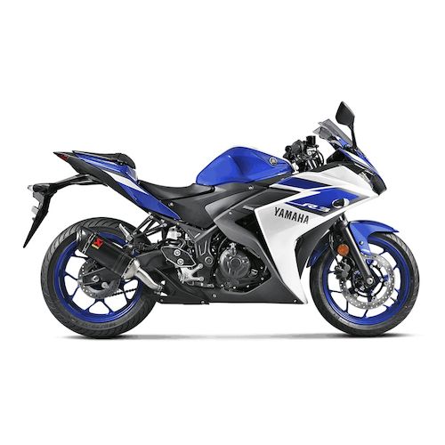 Akrapovic SlipOn Exhaust Yamaha R3 20152017 RevZilla