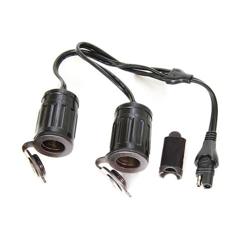 TecMate SAE To Dual Cigarette Socket Y-Splitter Cable