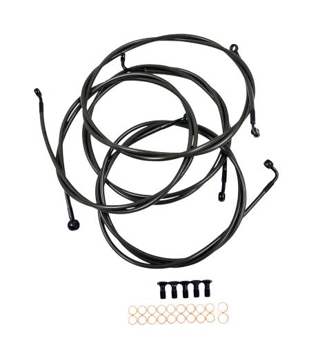 LA Choppers Handlebar Cable And Brake Line Kit For Harley Touring w/ABS 2014-2016 Mini Apes
