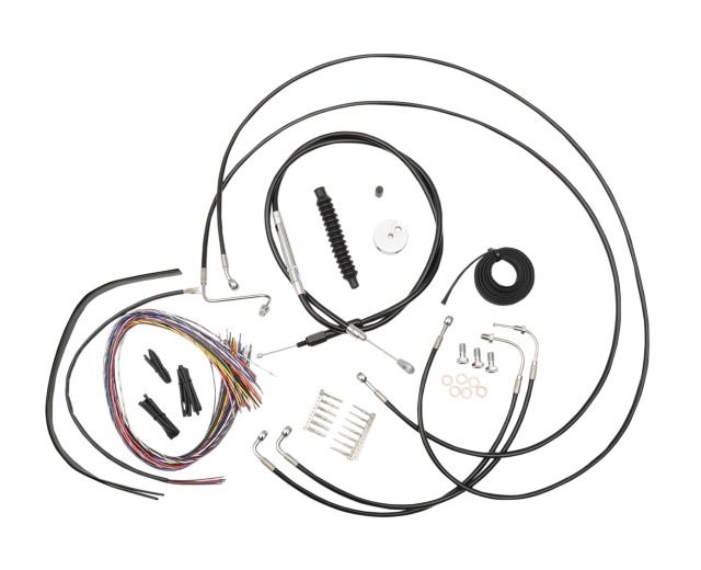 LA Choppers Handlebar Cable Brake Line And Wire Kit For Harley Touring w/ABS 2008-2013 N/A