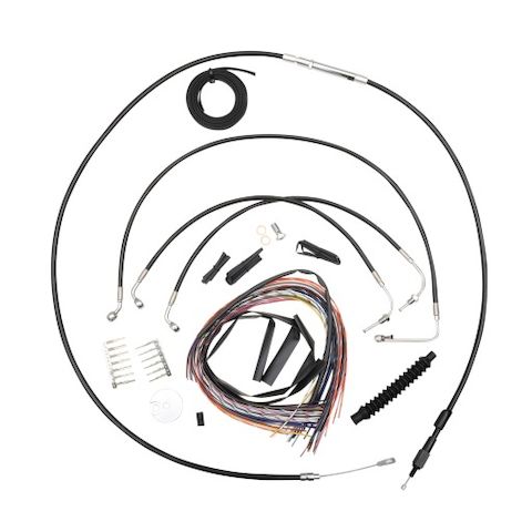 LA Choppers Handlebar Cable Brake Line And Wire Kit For Harley Touring 2008-2013