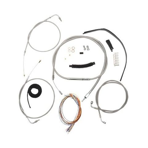 LA Choppers Handlebar Cable Brake Line And Wire Kit For Harley Sportster 1999-2003