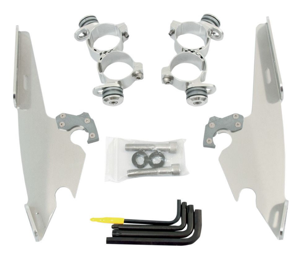 Memphis Shades Fats / Slim / Batwing Trigger-Lock Mount Kit For Harley Sportster Custom 2011-2019 For Fats/Slim Windshield