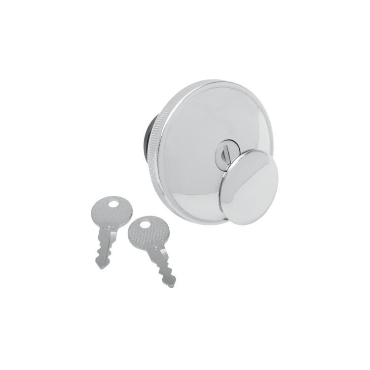 Drag Specialties Screw-In Locking Gas Cap For Harley 1996-2025 Non-Vented