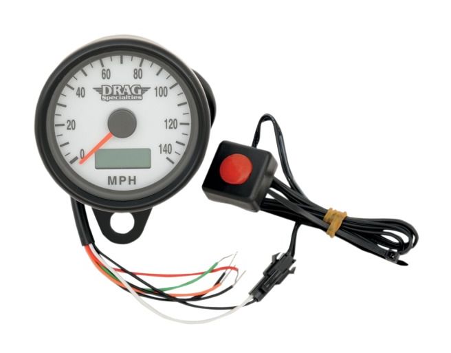 Drag Specialties 2.4" Programmable Speedometer For Harley N/A