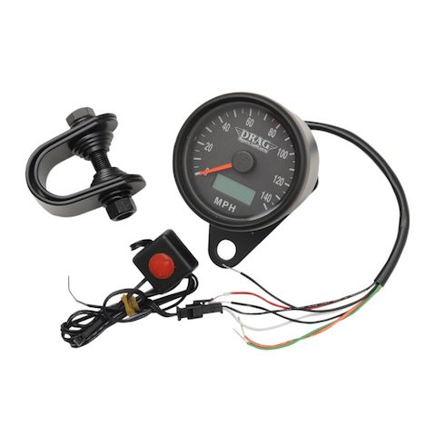 Drag Specialties 2.4" Programmable Speedometer For Harley