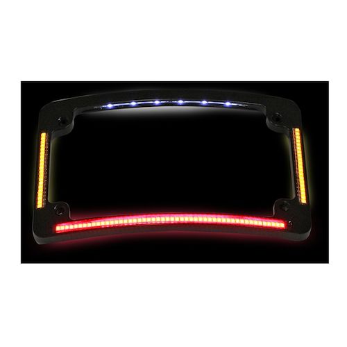 Custom Dynamics LED AllInOne Radius License Plate Frame RevZilla