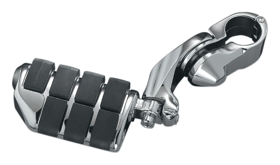 Kuryakyn Tour Tech Cruise Peg Mounts For 1-1/4" Engine Guards With Dually Pegs 4" Back From Bar - Tall Rider