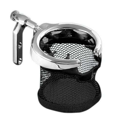 Kuryakyn Hand Control Perch Mount Drink Holder With Mesh Basket