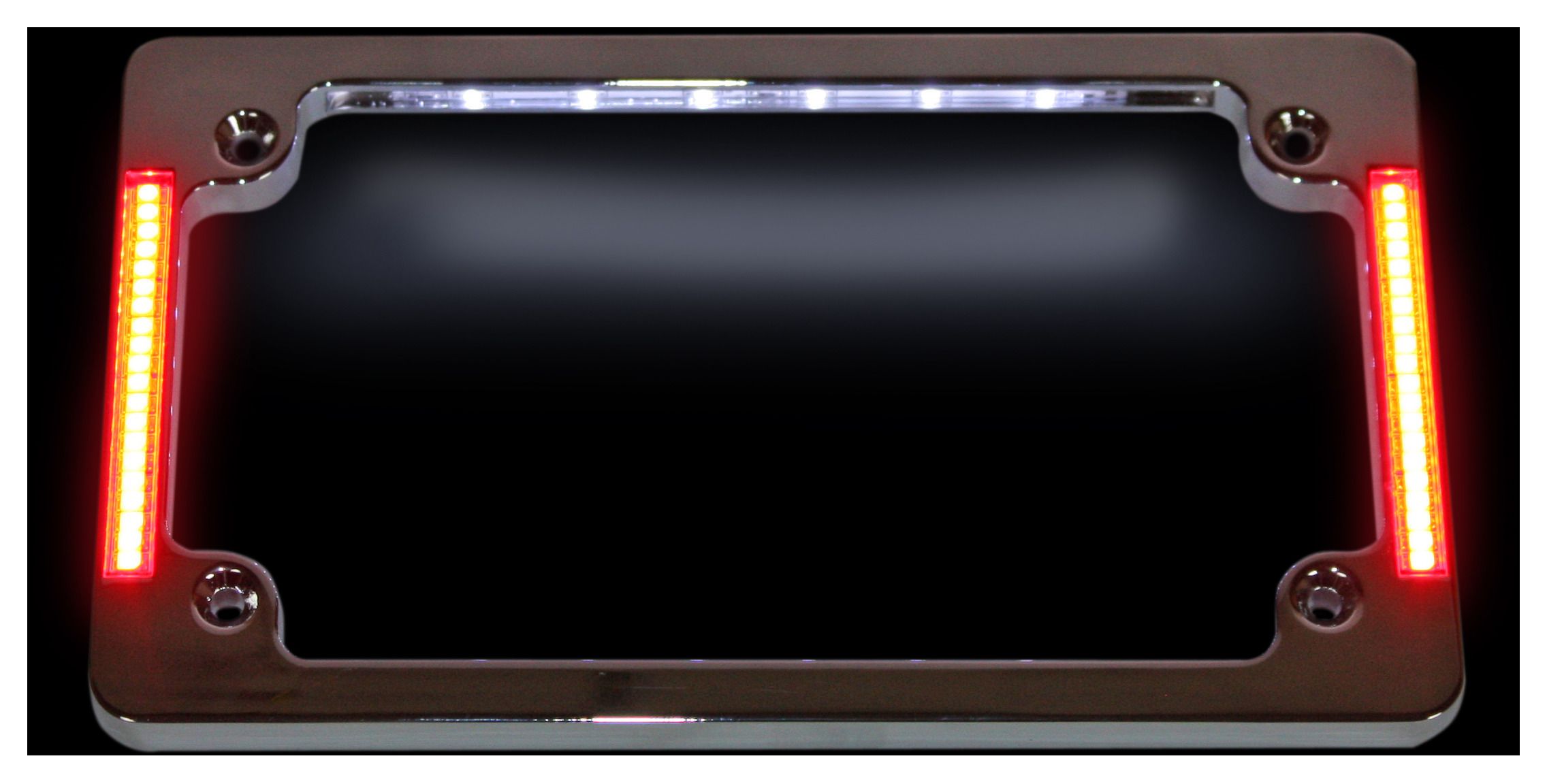 Custom Dynamics LED AllInOne TriHorizontal License Plate Frame