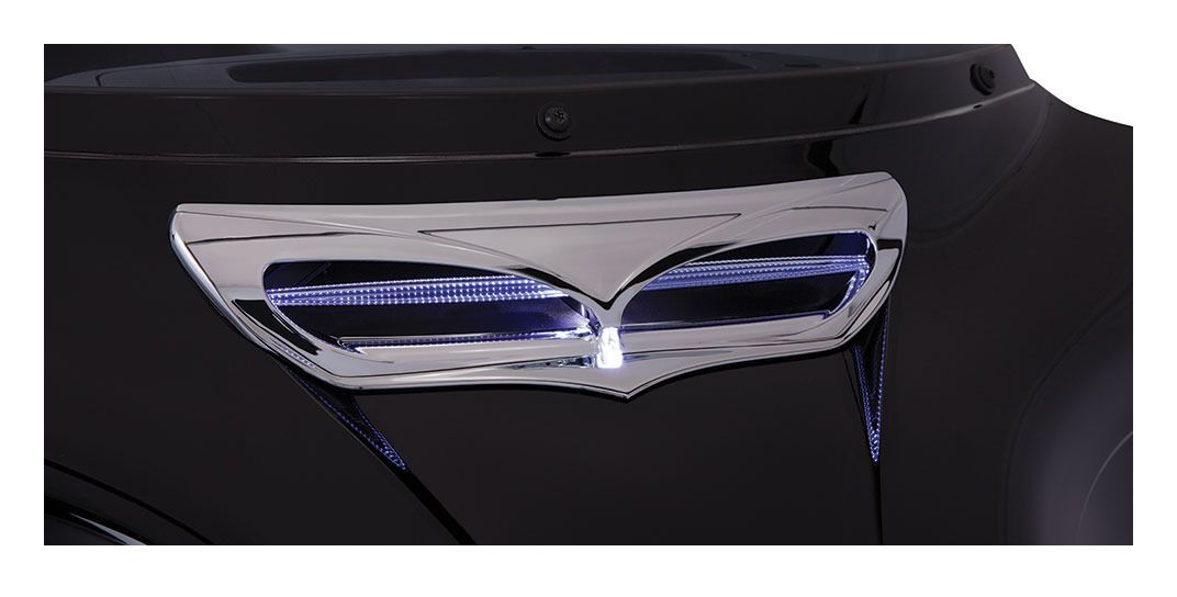 Ciro Fairing Intake Trim For Harley Touring 2014-2018 With Light