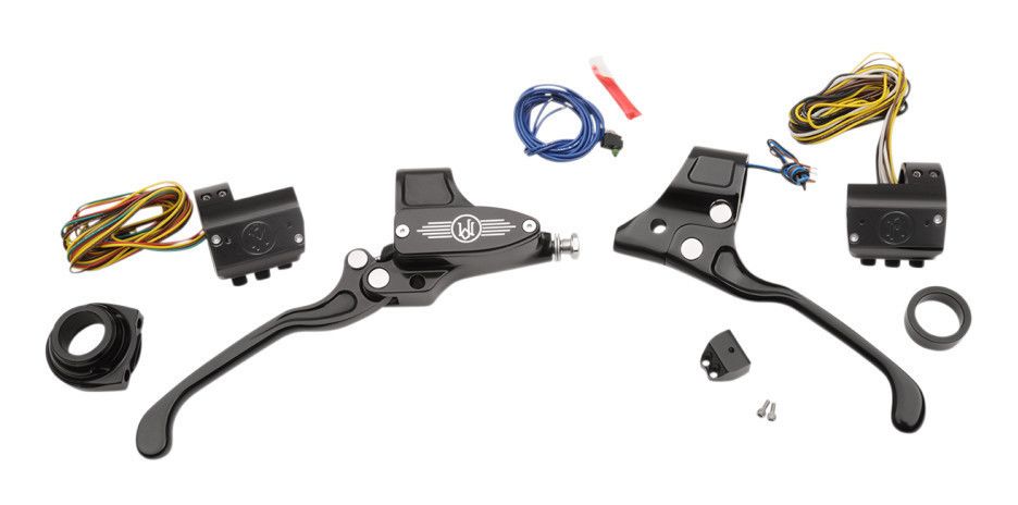 Performance Machine Hand Control Set For Harley 1984-2013 Cable Clutch