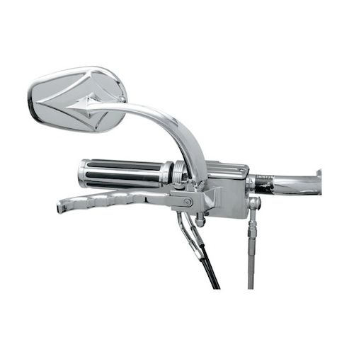 Russ Wernimont Diamond Convex Mirror For Harley RevZilla