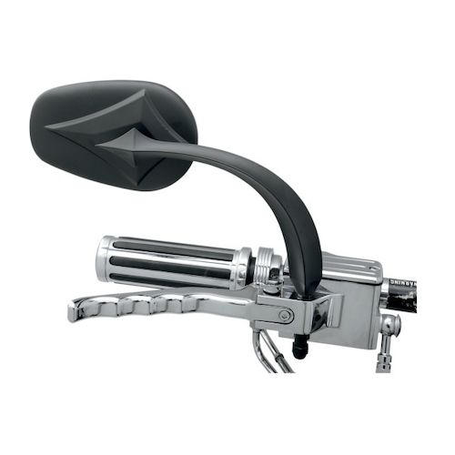 Russ Wernimont Diamond Convex Mirror For Harley RevZilla