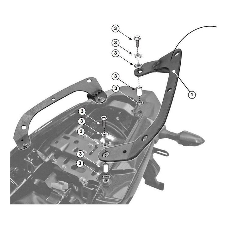 Givi 450KIT Kit Kawaskai Versys 650 2010-2014 [Previously Installed]
