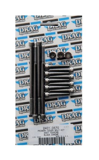 Drag Specialties Primary Cover Bolt Kit For Harley Touring 2007-2016 Knurled