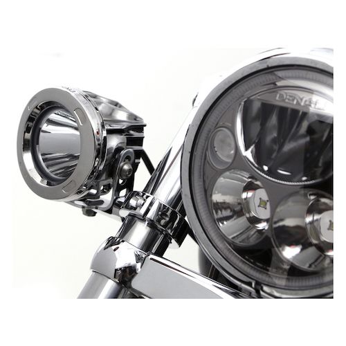 Denali Conventional Fork Tube Auxiliary Light Mount RevZilla