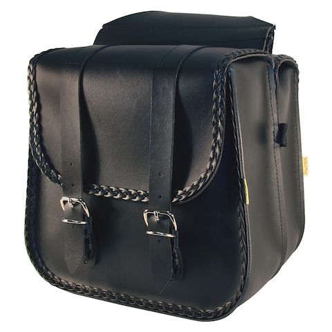 Willie & Max Braided Straight Throw-Over Saddlebags