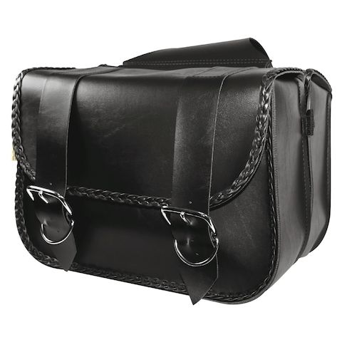 Willie & Max Braided Straight Throw-Over Saddlebags