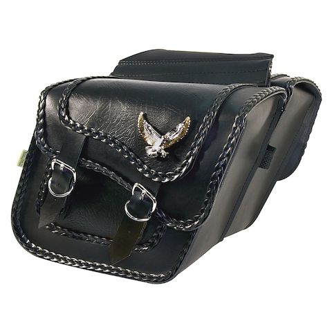 Willie & Max Black Magic Slant Throw-Over Saddlebags