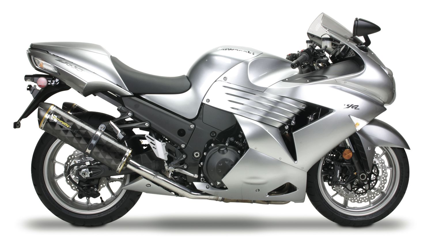 Two Brothers M2 Dual Slip-On Exhaust Kawasaki ZX-14 2006-2007