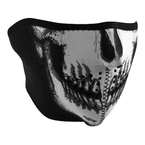 ZANheadgear Skull Neoprene Half Mask