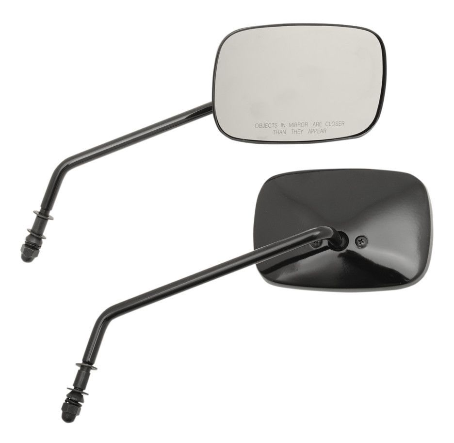 Drag Specialties Rectangle OEM Style  Mirrors For Harley Long