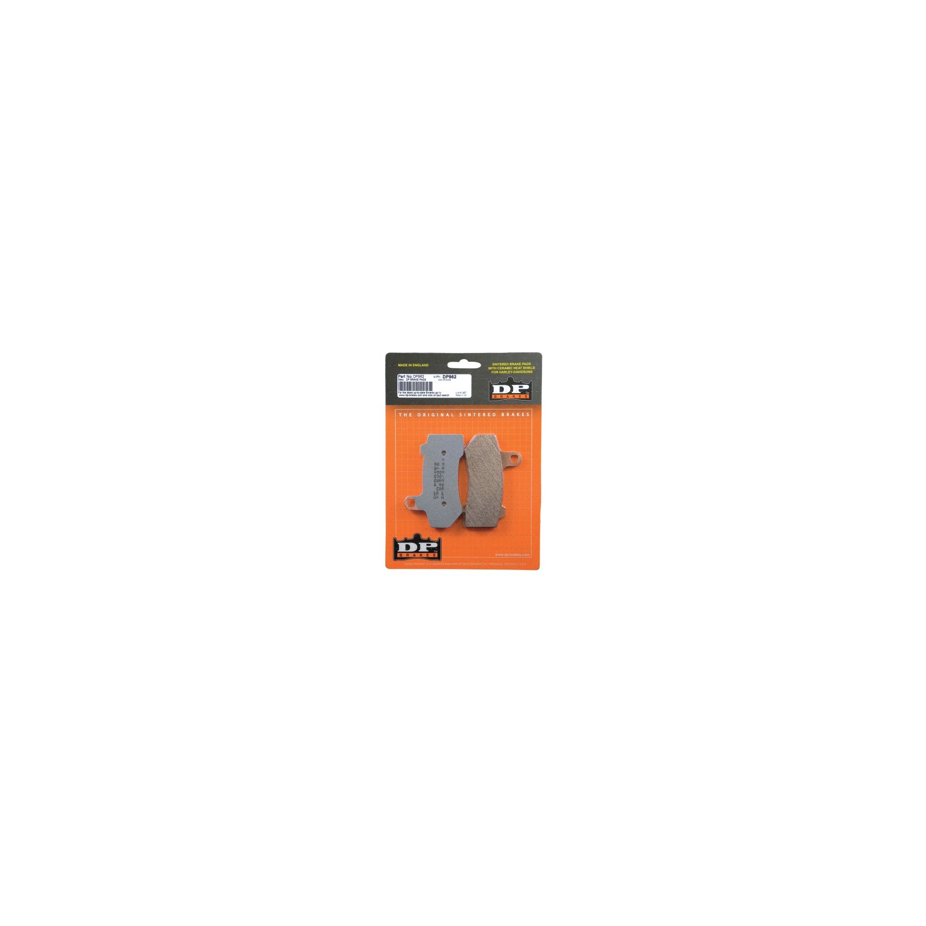DP Brakes Sintered Front / Rear Brake Pads For Harley Touring / V-Rod 