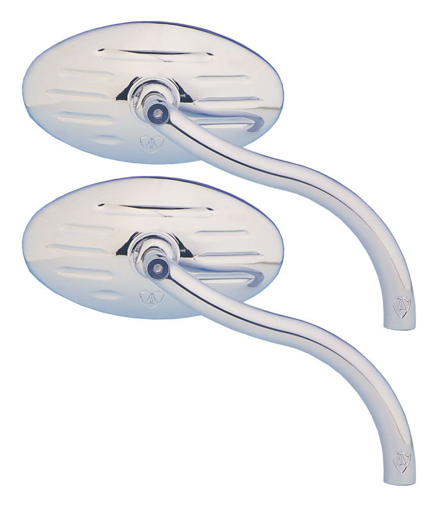 Arlen Ness Cateye Softbend Mirror Grooved