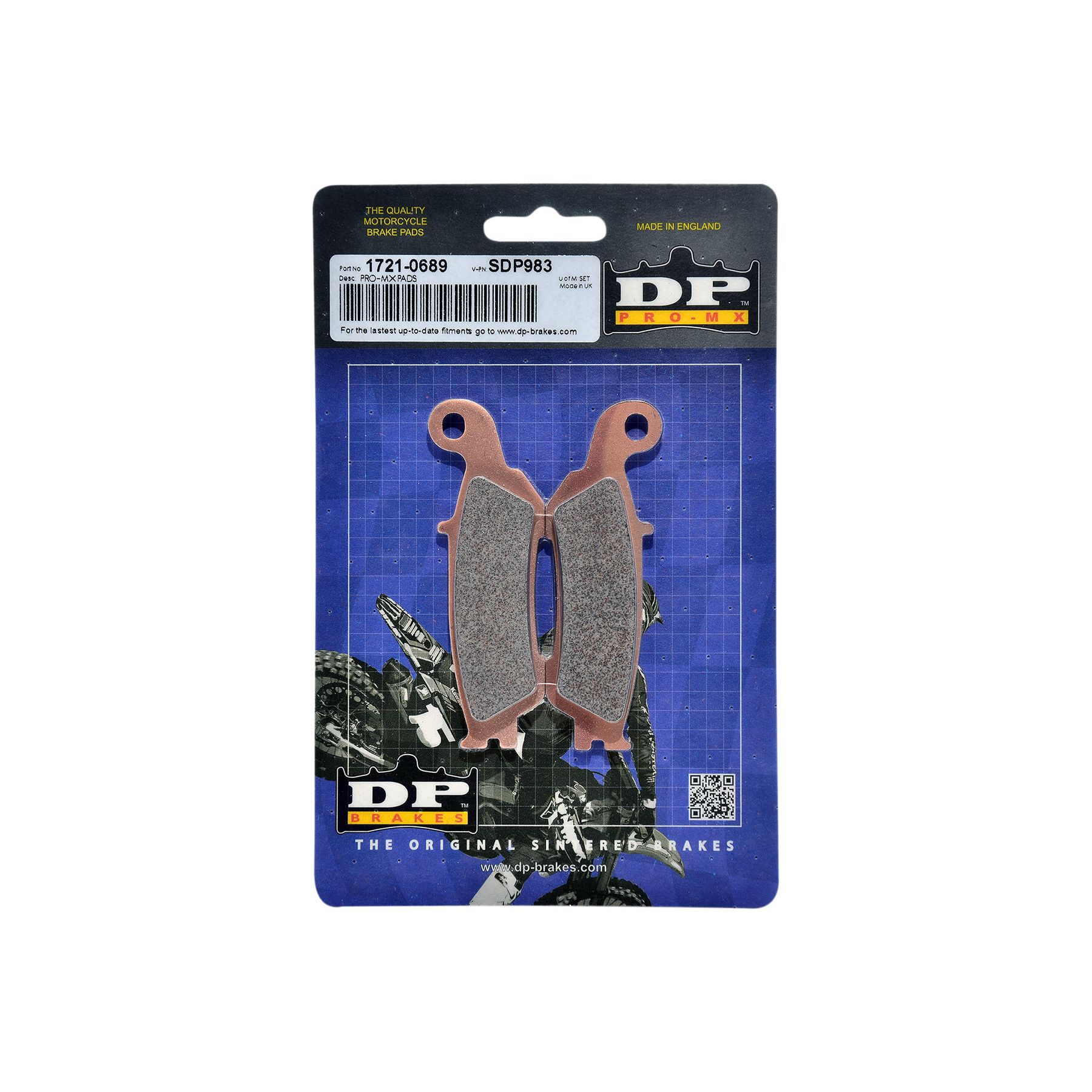 DP Brakes Pro MX Front Brake Pads Honda 125cc-600cc