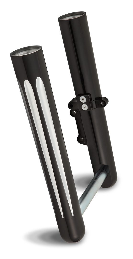 Arlen Ness Deep Cut Hot Legs Fork Lower Set For Harley Touring 2014-2025 Dual Disc