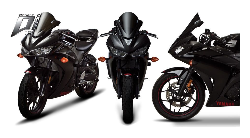 【R3♪】 Zero Gravity Double Bubble Windscreen Yamaha R3 2015-2018