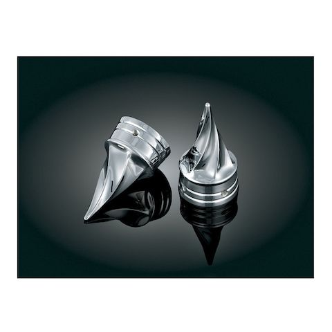 Kuryakyn Twisted Front Axle Nut Covers For Harley