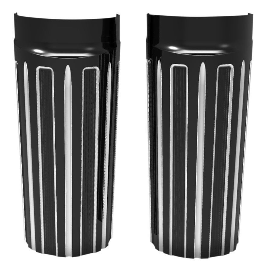 Arlen Ness 10-Gauge Fork Boot Covers For Harley Touring 1986-2013 2" Over