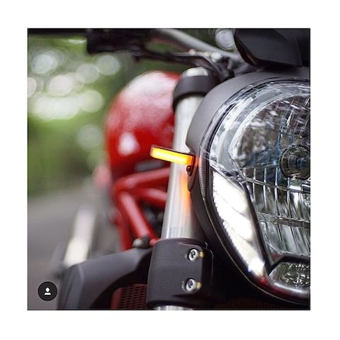 New Rage Cycles LED Front Turn Signals Ducati Monster 1200 2014-2016
