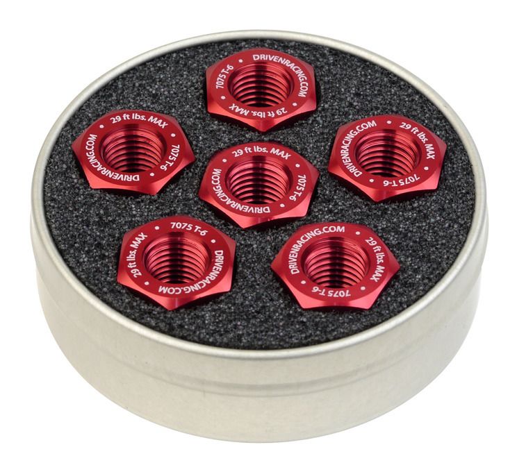 Driven Racing Aluminum Sprocket Nuts M10x1.25/4 Pack