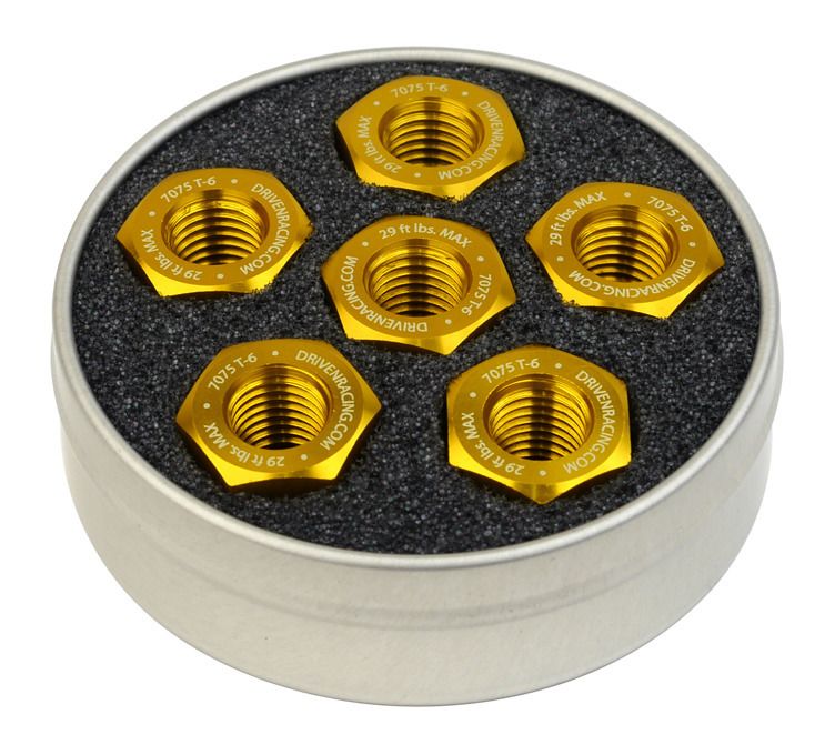 Driven Racing Aluminum Sprocket Nuts M10x1.25/6Pack
