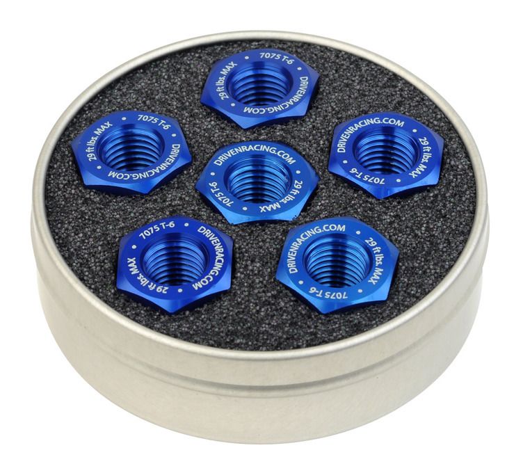 Driven Racing Aluminum Sprocket Nuts M10x1.25/6Pack