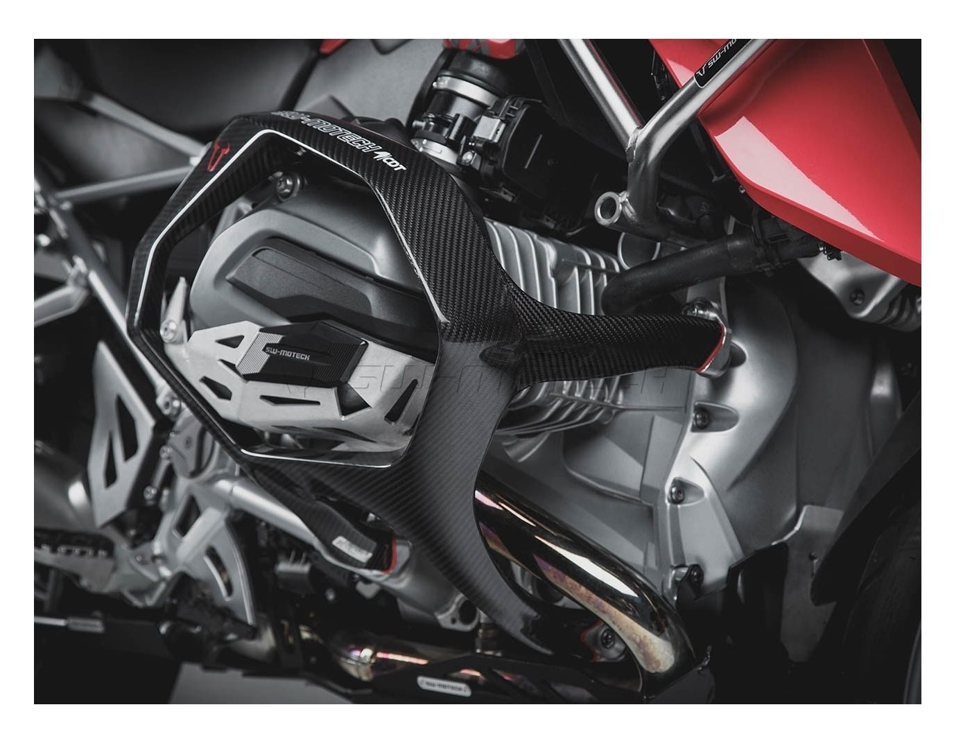 SWMOTECH Carbon Fiber Crash Bars BMW R1200R/RS 20132018 RevZilla