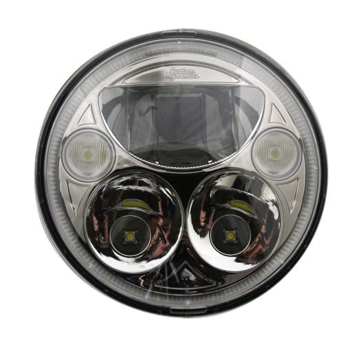 Custom Dynamics LED 7" TruBeam Headlight Insert For Harley 1991-2025 N/A
