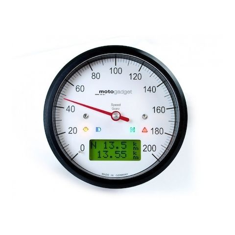 Motogadget Motoscope Classic Speedometer and m-TRI Signal Adapter Triumph Scrambler 2012