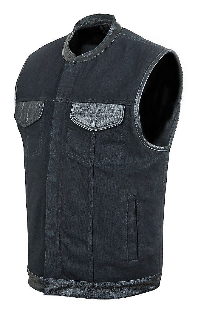 street and steel leather vest