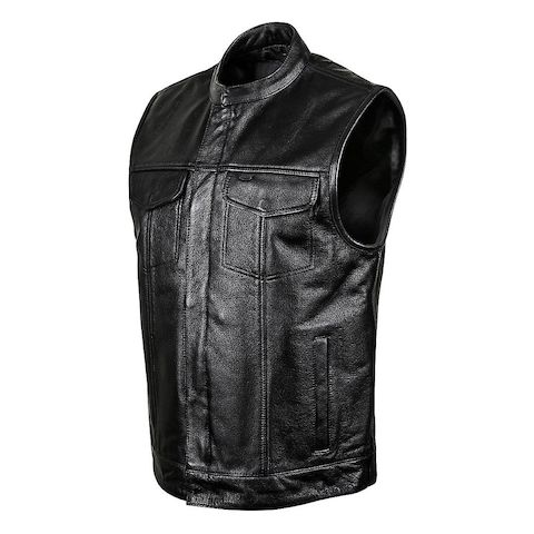 Street & Steel Redwood Leather Vest (3XL and 5XL)
